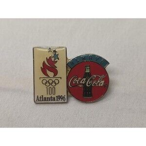 Collectible Vintage 1996 always COCA COLA Atlanta Olympic label pin WITHOUT back